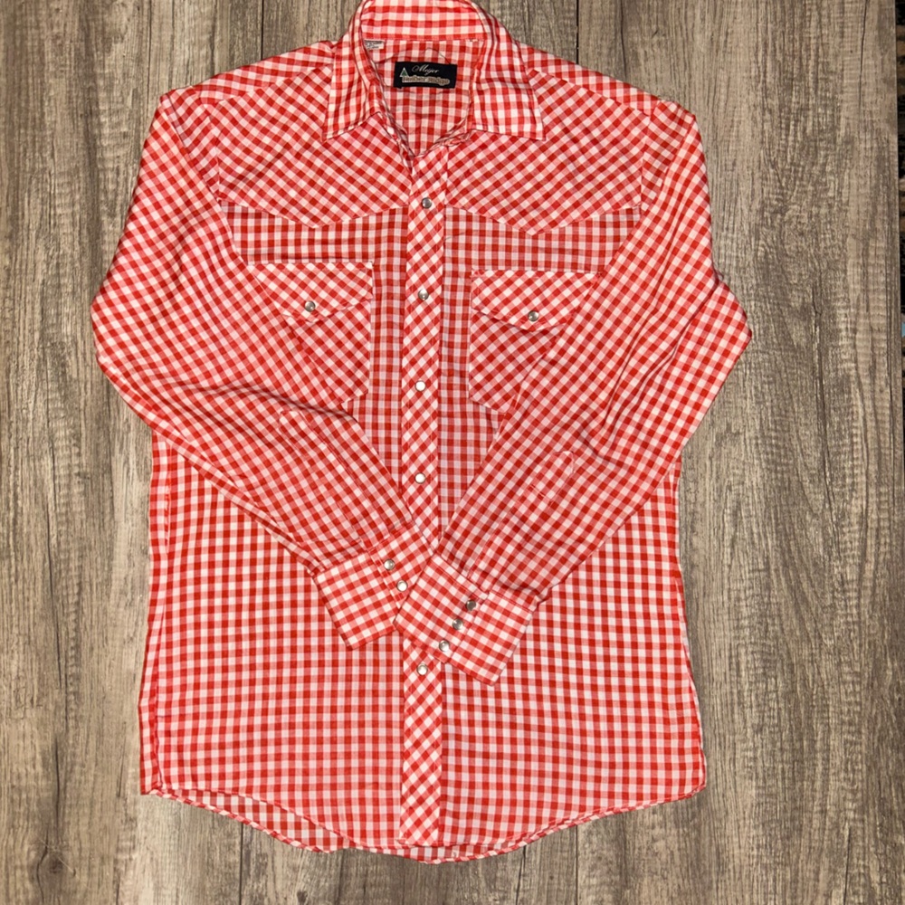 Vintage Timber Ridge Men’s Pearl Snap Button Up Shirt Size Med